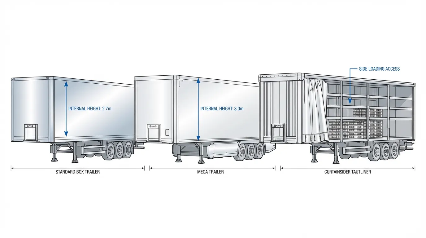 Trailer dimensions comparison